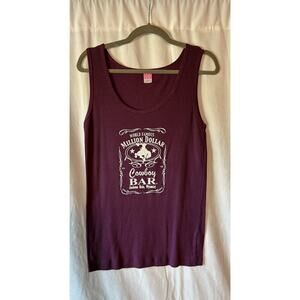 Worlds Famous Million Dollar Country Bar Women’s Tank Top Size XL